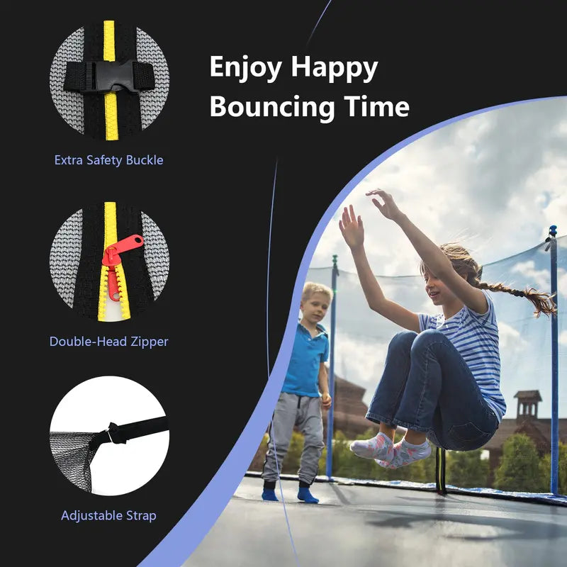 Weatherproof Replacement Trampoline Net for 8â€?6FT Round Models