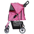 ZENY 4 Wheel Foldable Dog Pet Stroller â€?Pink