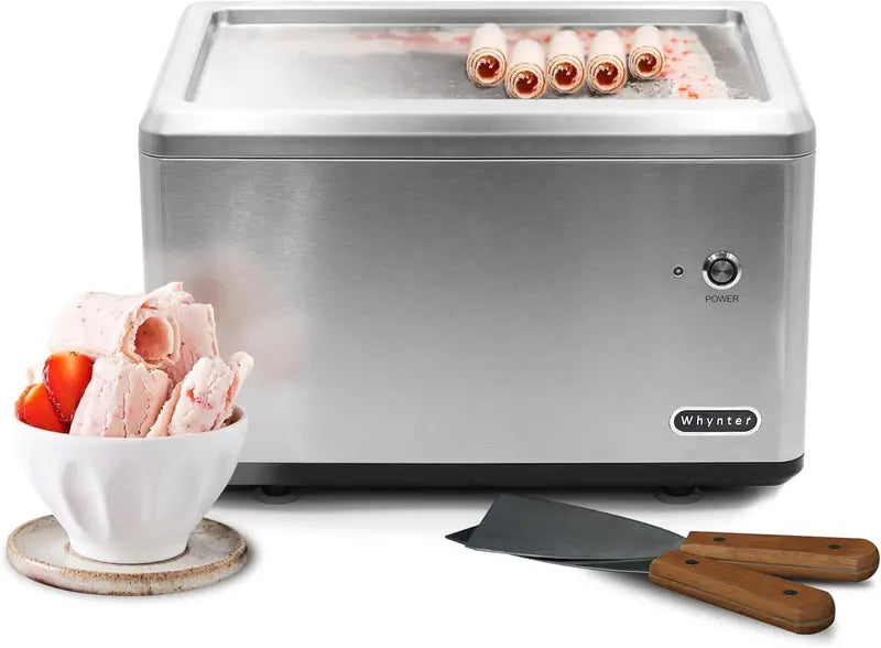 Whynter ICR-300SS Compressor-Powered Rolled Ice Cream Maker â€?0.5-Quart Stainless Steel Unit