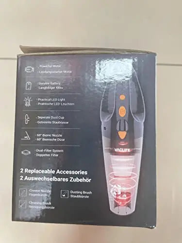VacLife Handheld Vacuum, Car Hand Vacuum Cleaner Cordless, Mini Portable Rechargeable