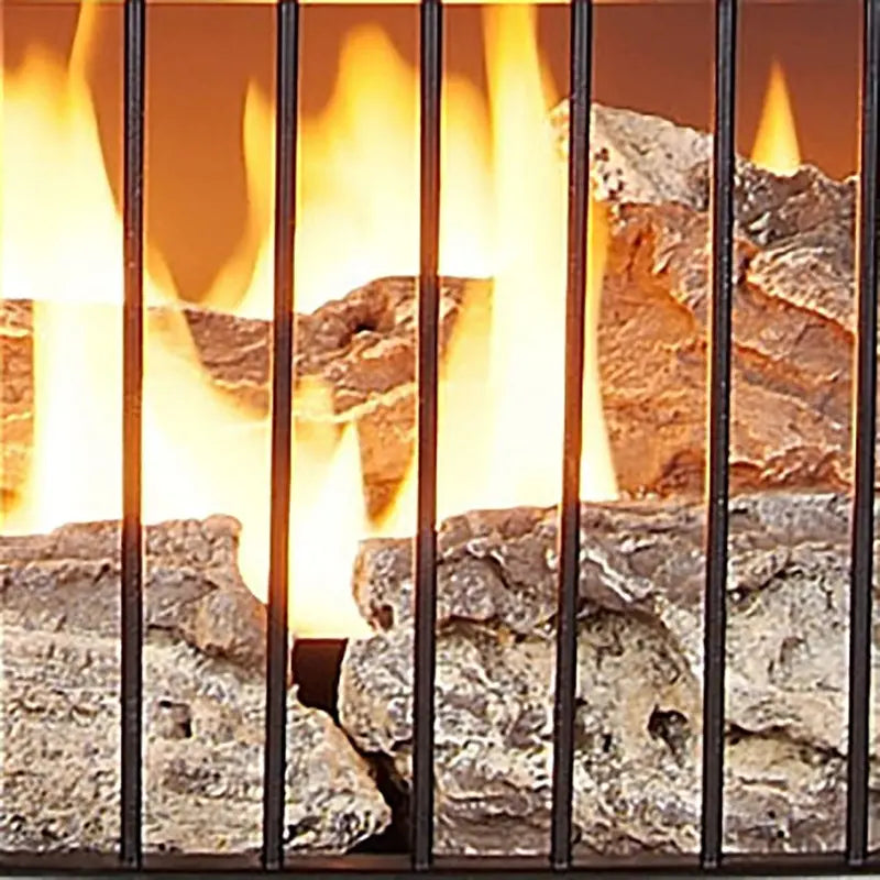 Vent-Free Dual-Fuel Freestanding Fireplace â€?25,000 BTU with Built-In Thermostat