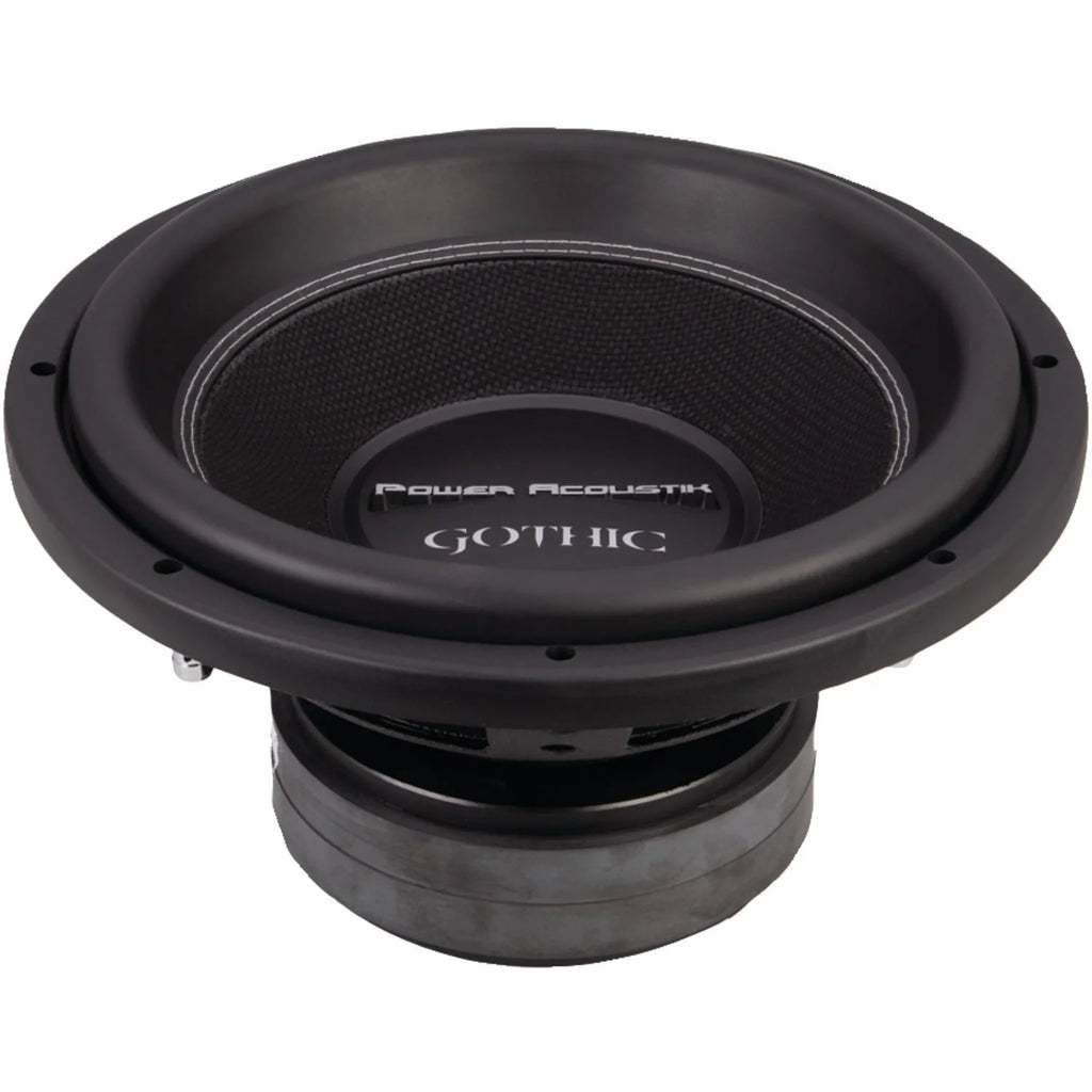 Acoustik® GW3 - 12 Gothic Series 2ohm Dual Voice - Coil Subwoofer (12", 2, 500 Watts)