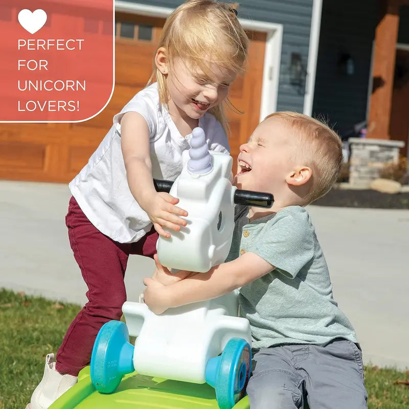 Unicorn Ride-On Roller Coaster â€?Push Car for Toddlers Ages 2â€?, Indoor/Outdoor Use