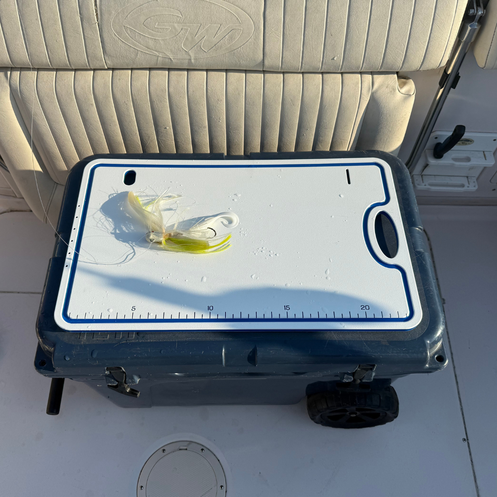 Made in the USA | Premium Bucket or Cooler Fishing Bait Fillet Cutting Board
