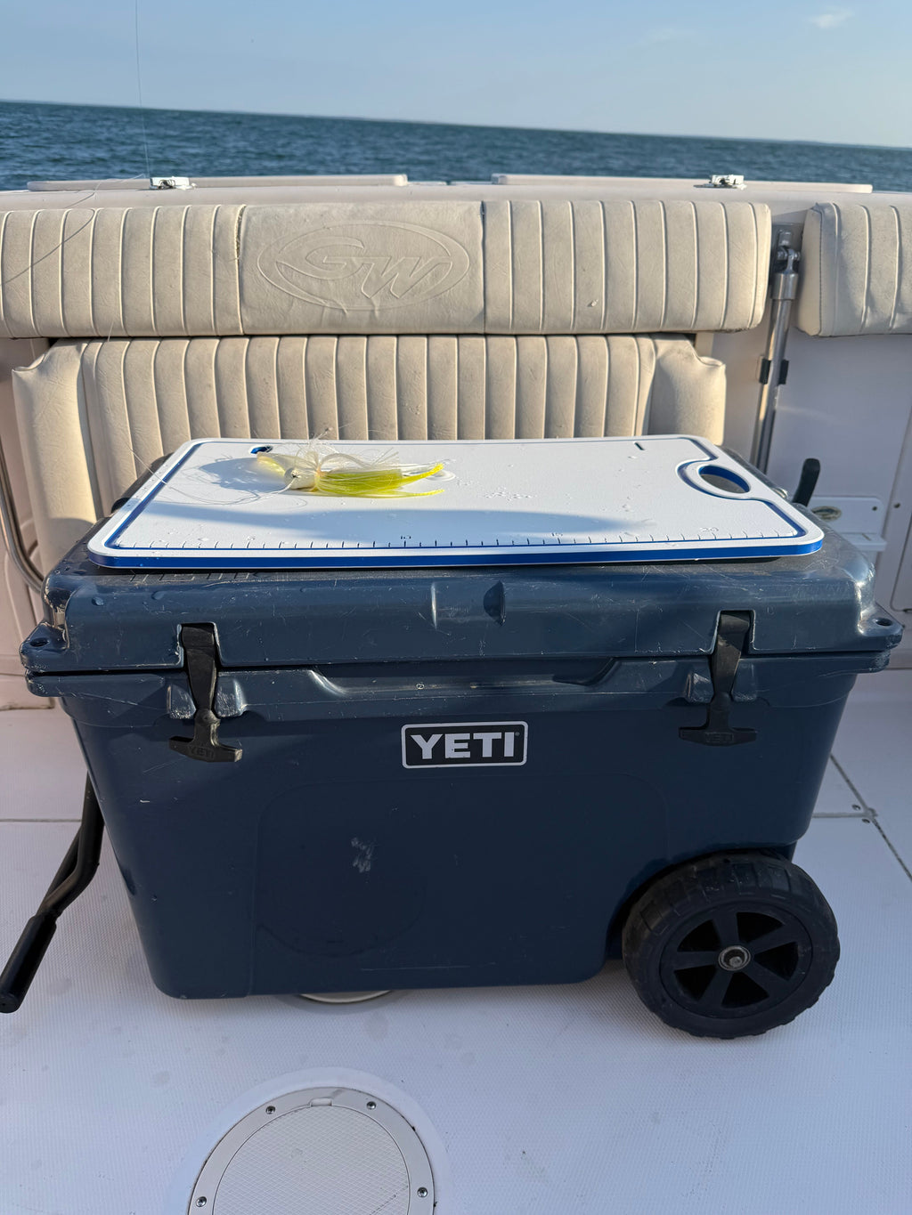 Made in the USA | Premium Bucket or Cooler Fishing Bait Fillet Cutting Board