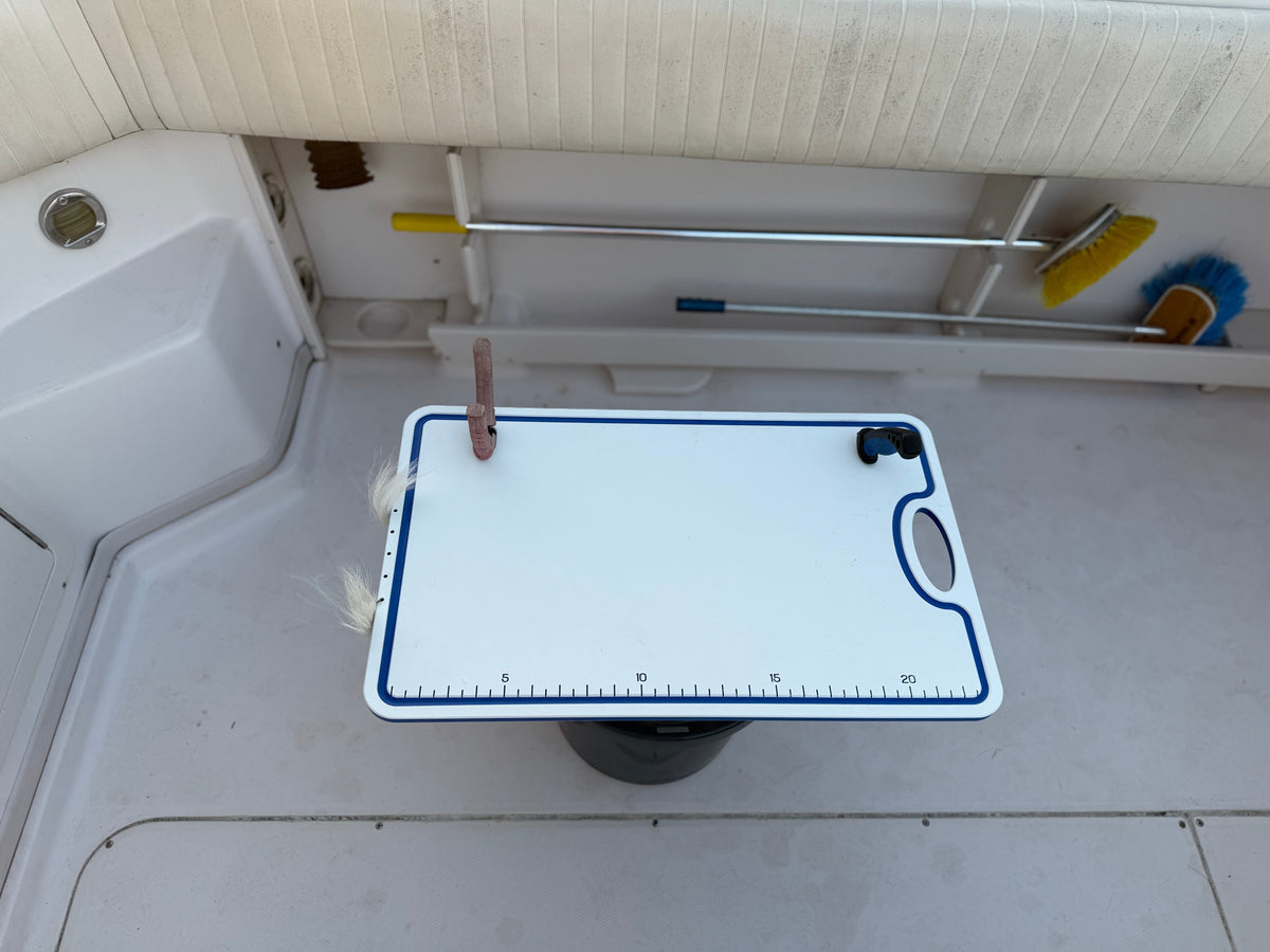 Made in the USA | Premium Bucket or Cooler Fishing Bait Fillet Cutting Board