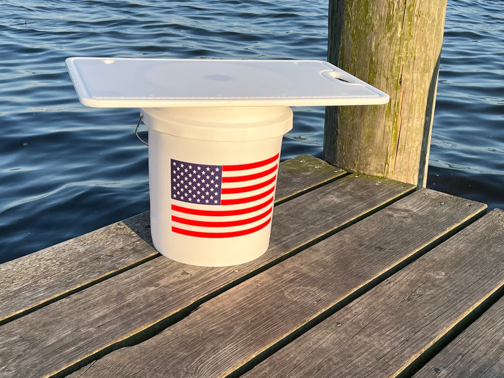 Made in the USA | Premium Bucket or Cooler Fishing Bait Fillet Cutting Board