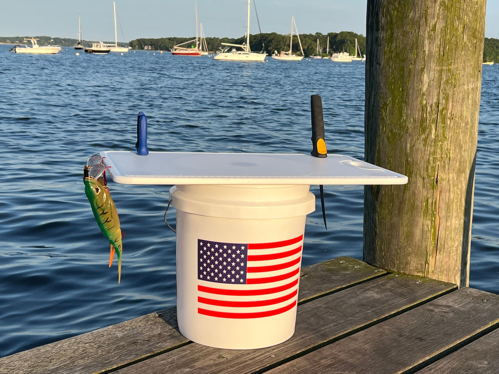 Made in the USA | Premium Bucket or Cooler Fishing Bait Fillet Cutting Board