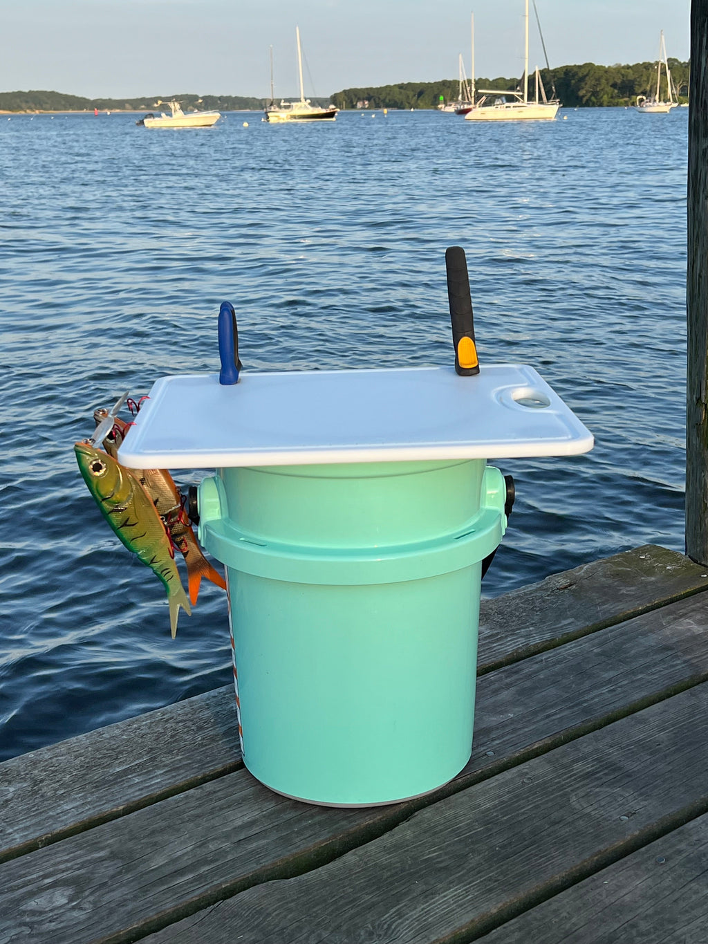 Made in the USA | Premium Bucket or Cooler Fishing Bait Fillet Cutting Board