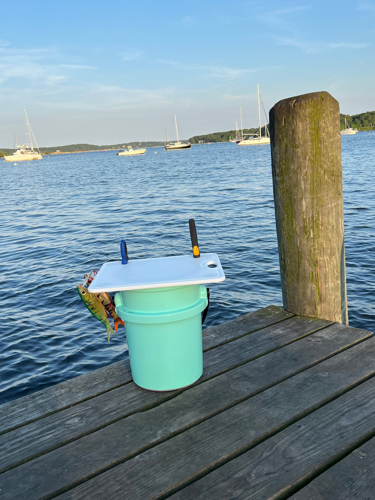 Made in the USA | Premium Bucket or Cooler Fishing Bait Fillet Cutting Board