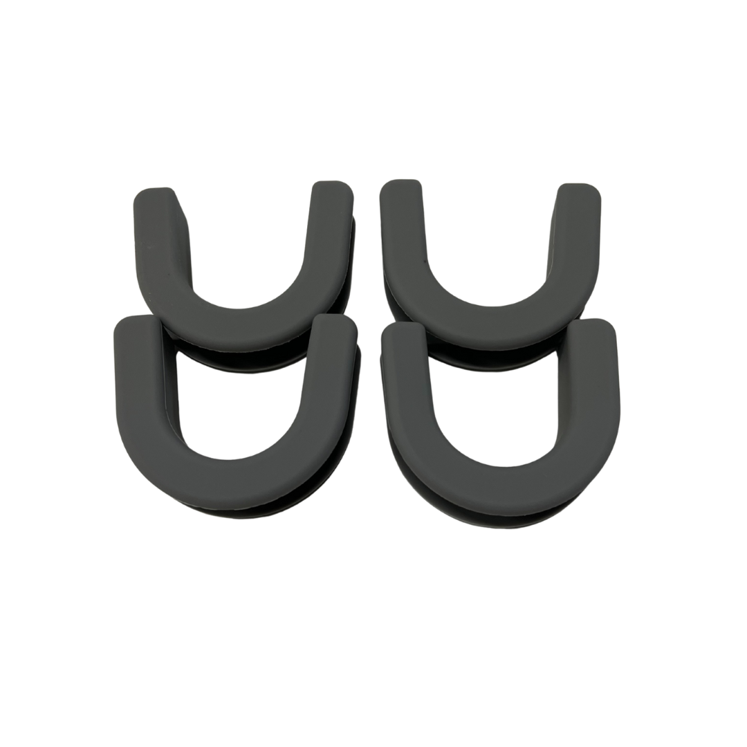 TRAPSKI Non-Skid Rubber Slot Inserts for Ski & Snowboard Racks â€?Gray 4-12 Packs