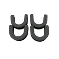 TRAPSKI Non-Skid Rubber Slot Inserts for Ski & Snowboard Racks â€?Gray 4-12 Packs