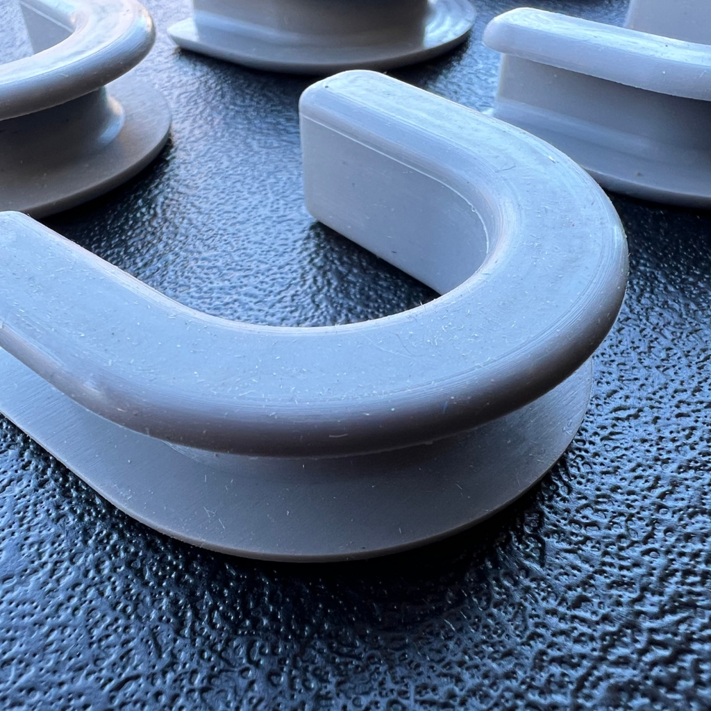 TRAPSKI Non-Skid Rubber Slot Inserts for Ski & Snowboard Racks â€?Gray 4-12 Packs