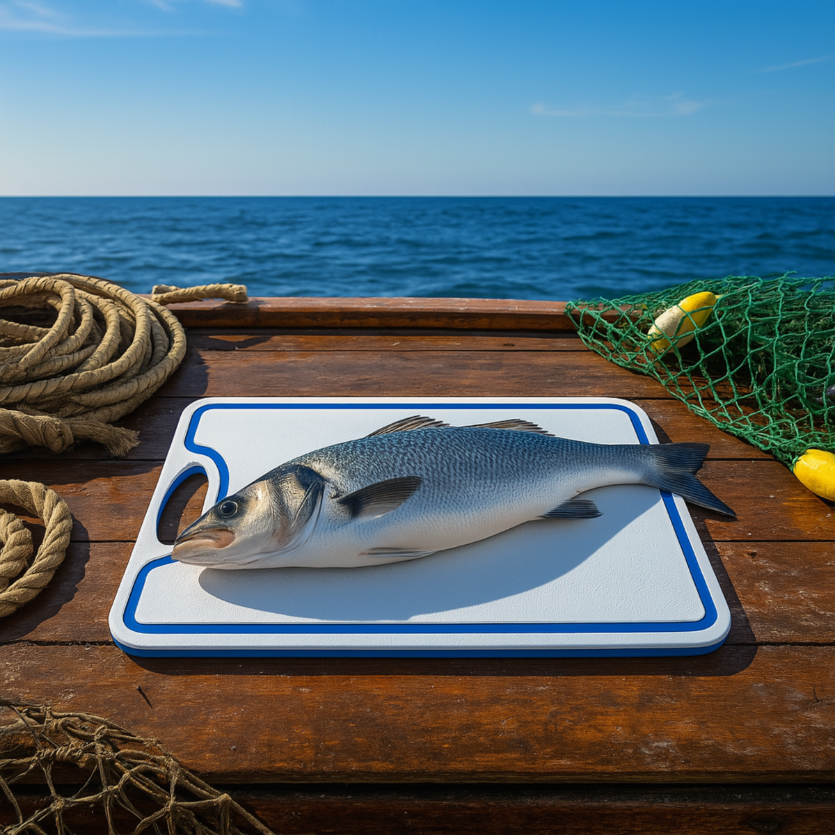 Made in the USA | Premium Cutting Board | Textured 1/2 inch HDPE | Non-Skid or Mark Rubber Feet | Great for Boats & any Counter-top