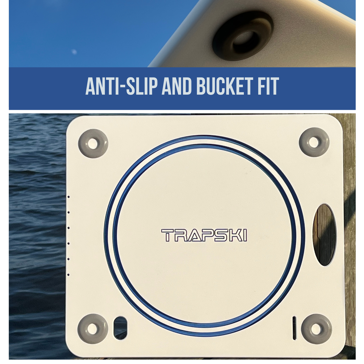 Made in the USA | Premium Bucket or Cooler Fishing Bait Fillet Cutting Board