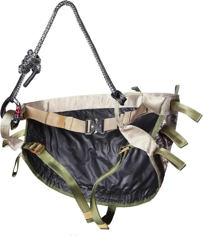 UIIHUNT Tree Saddle Hunting System â€?Complete Kit with Platform, Climbing Gear & Support Saddle