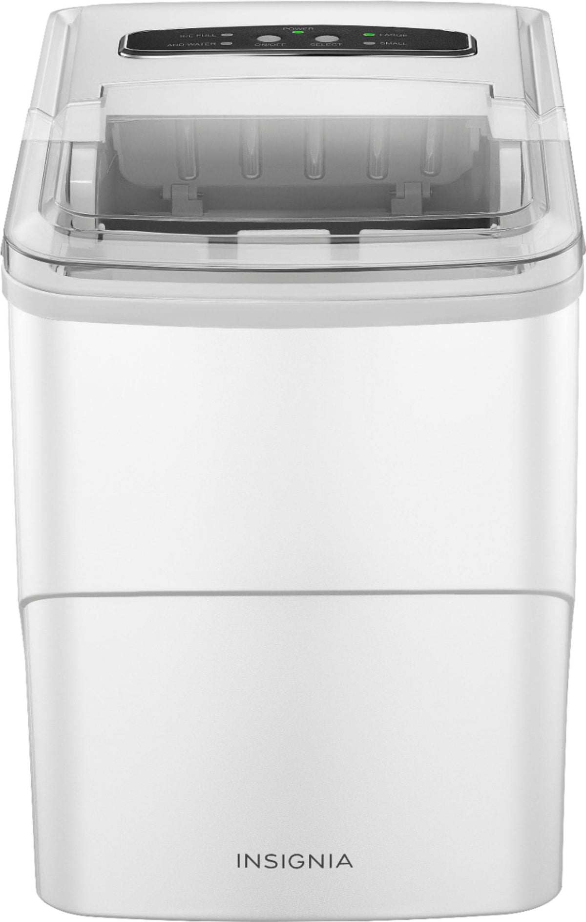 Insignia - 26 lb. Portable Icemaker with Auto Shut-Off - White