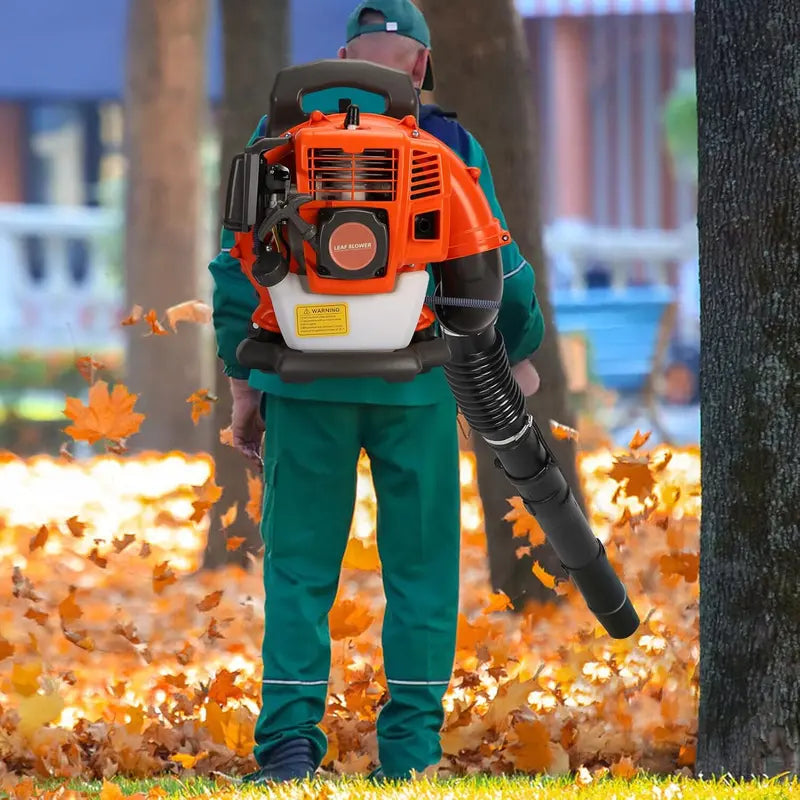 ZTGD Gas-Powered Backpack Leaf Blower â€?Air-Cooled, High-Performance Grass and Debris Remover
