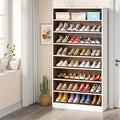 Tribesigns Heavy-Duty Freestanding Shoe Cabinet â€?9-Tier Wood Storage for Up to 45 Pairs