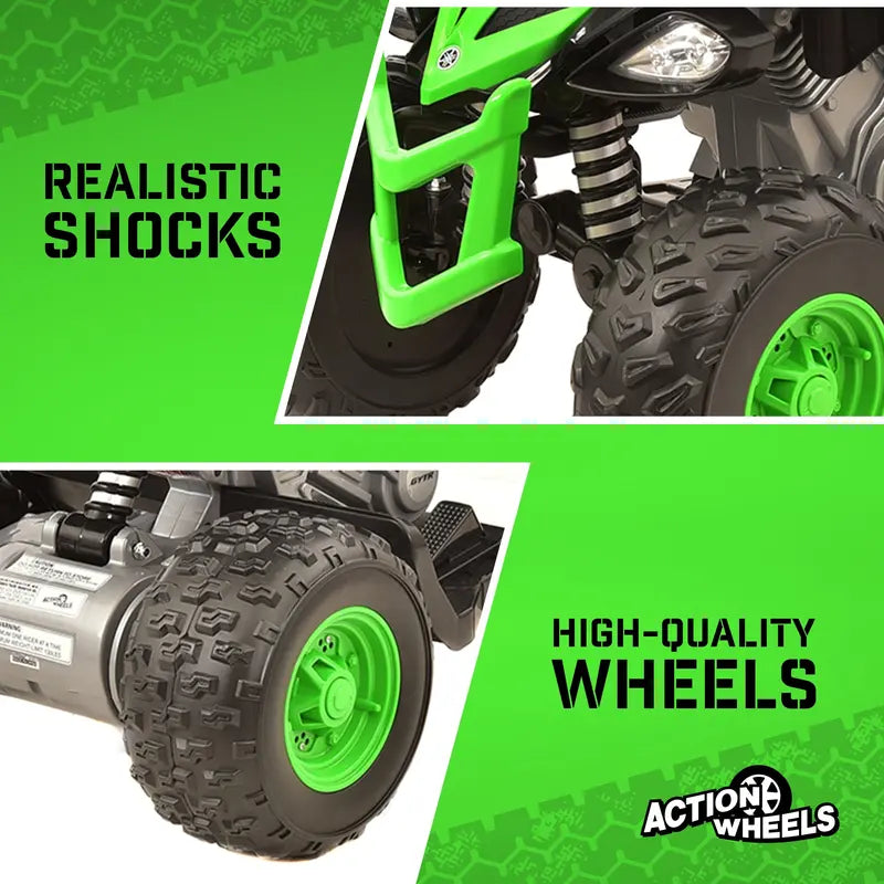 Yamaha 12V Raptor ATV Ride-On â€?Kids' Powered Vehicle (Ages 3+), 5 MPH Max Speed