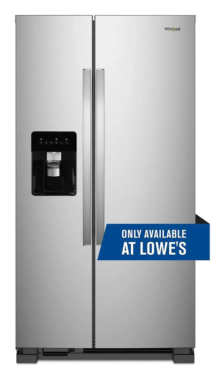 Stainless Steel 24 Cu. Ft. Side-by-Side Refrigerator â€?36-Inch Wide Modern Kitchen Appliance