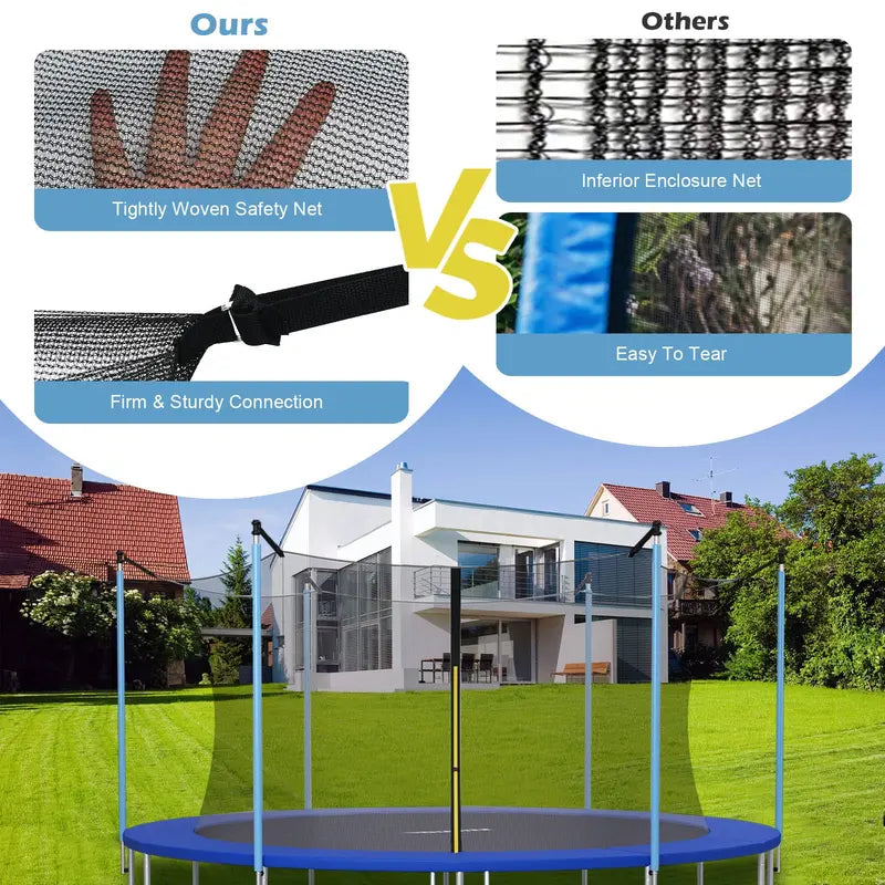 Weatherproof Replacement Trampoline Net for 8â€?6FT Round Models