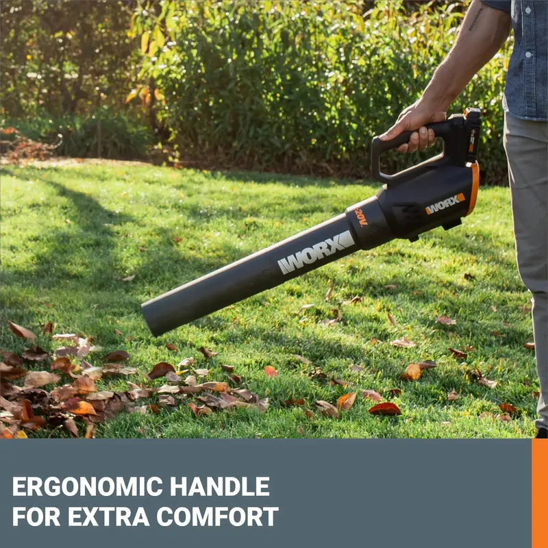 Worx 20V Turbine Leaf Blower â€?Two-Speed Cordless Yard Cleanup Tool