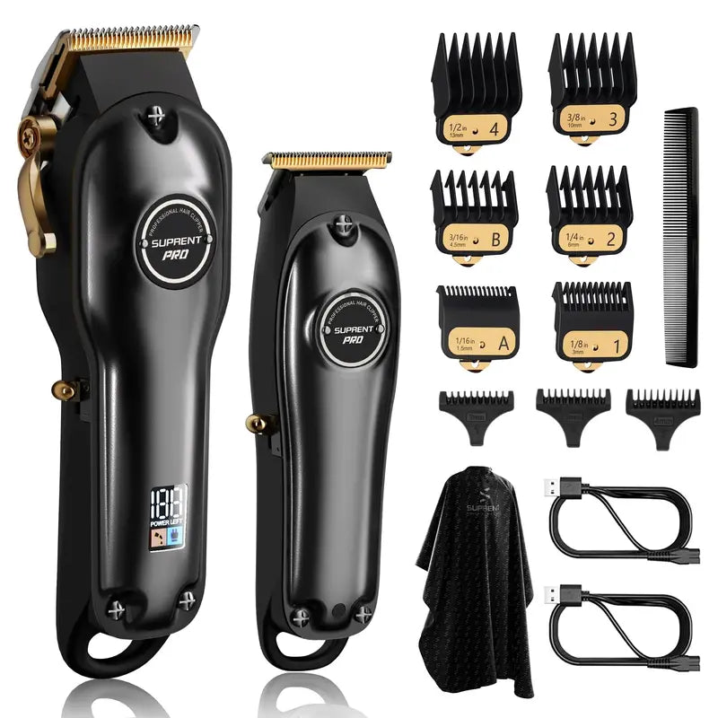 SUPRENT PRO Cordless Hair Clipper Set for Men â€?Precision Cutting System