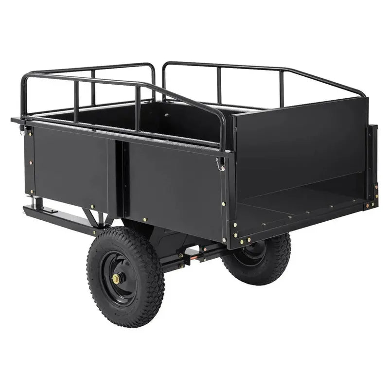 Steel ATV Utility Dump Trailer â€?750 lb Capacity, 15 cu ft, Removable Sides
