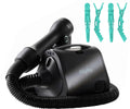 Reverse-Air Hair Dryer with Hair Clips C Black