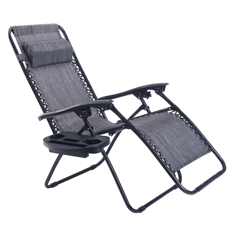 Zero Gravity Folding Lounge Chair â€?Reclining Ergonomic Patio Lounger