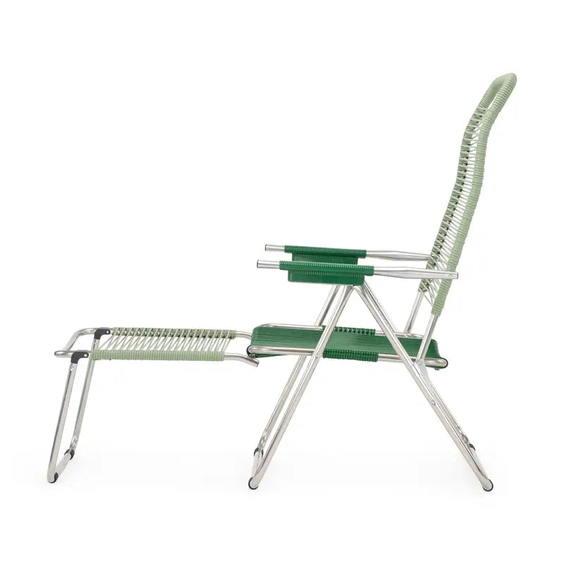 Spaghetti Outdoor Lounge Chair â€?Sage Green Woven Frame