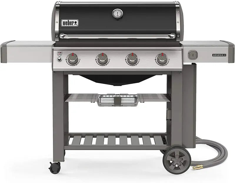Weber Genesis II E-410 Natural Gas Grill â€?4-Burner Outdoor Grill in Matte Black with Reliable Ignition