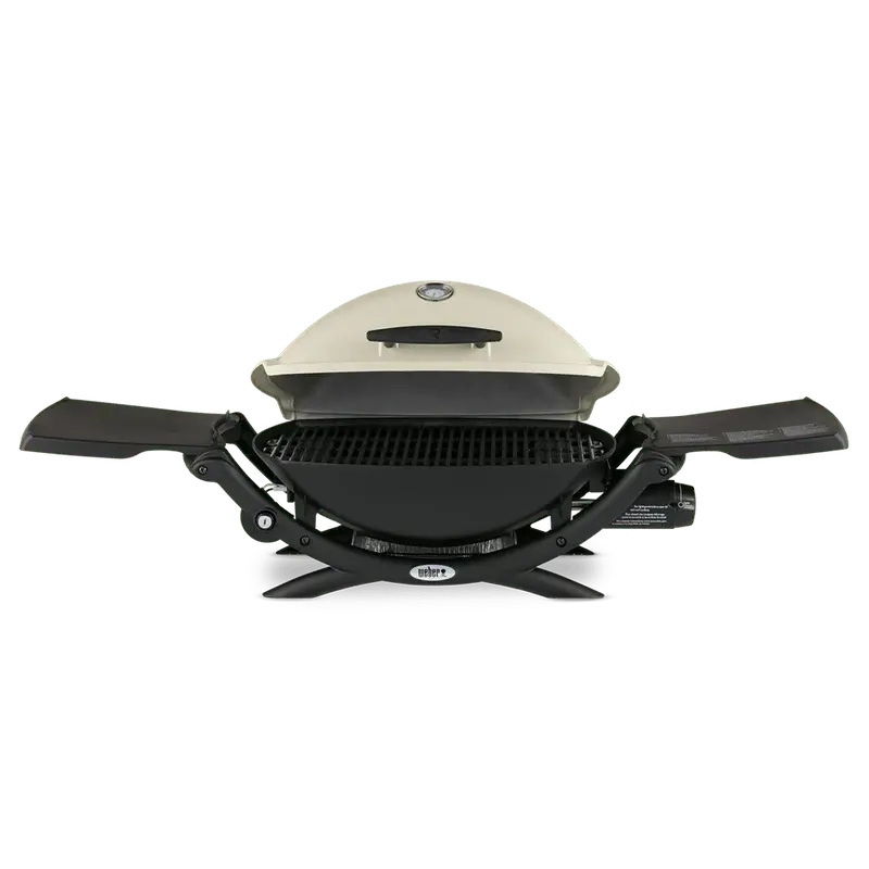 Weber Q 2200 Portable Gas Grill â€?Stainless Steel Burner, Cast-Iron Grates, and Foldable Side Tables