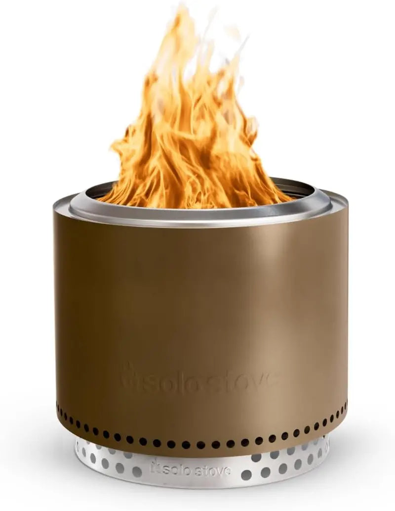 Solo Stove Bonfire 2.0 Smokeless Fire Pit â€?19.5â€?Stainless Steel Portable Outdoor Fireplace with Stand & Ash Pan, Perfect for 4â€? People