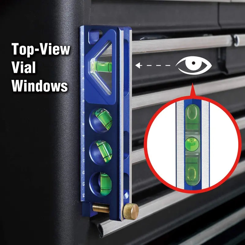 WORKPRO Aluminum Torpedo Level â€?6.5-Inch Precision Bubble Level for Contractors