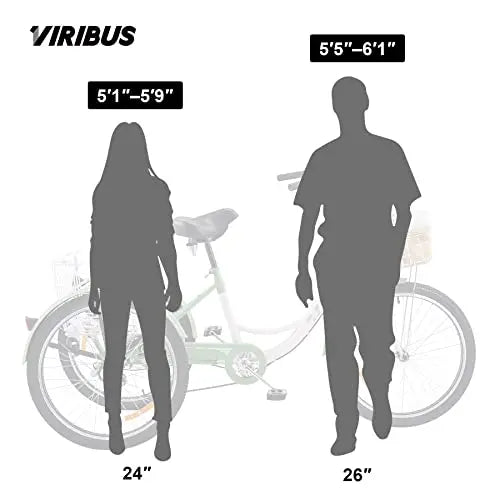 Viribus 7-Speed Adult Tricycle â€?24â€?Wheels, High-Carbon Steel Frame, Dual Baskets & Adjustable Seat