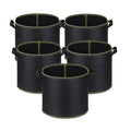 Niurui 5-Pack 10 Gallon Grow Bags Heavy Duty Aeration Fabric Pots Thickened Nonwoven Fabric Pots Plant Grow Bags with Handles,Fo