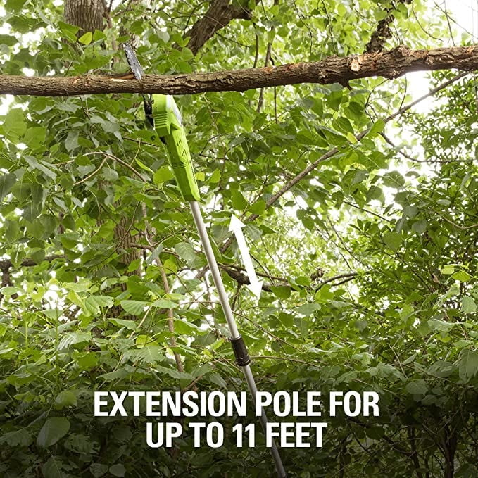 Greenworks 80V 10" Cordless Battery Pole Saw with 2.0ah Battery & Rapid Charger