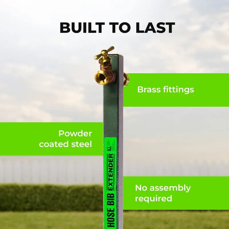 Yard Butler Hose Bib Extender outdoor faucet extender and remote spigot puts your garden hose where you want it â€?IHBE-6