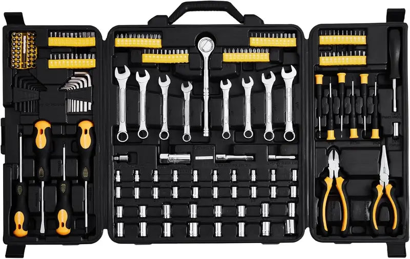 VEVOR Professional Mechanics Tool Set â€?Metric & Standard Socket Kit with Deep and Regular Sockets