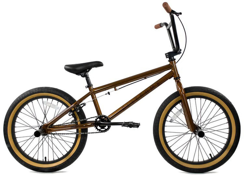Elite BMX Bicycle 20 Freestyle Bike - Stealth Blue Purple Ideal for Ages 7 to 18 Years