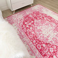Lofland Oriental Distressed Medallion Pink Area Rug Langley Street Rug Size: Rectangle 5' x 8'