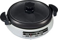 Zojirushi EP-PFC20HA Gourmet d'Expert Electric Skillet, Dual Hot Pot & Griddle, Tempered Glass Lid, Adjustable Temperature, Gray