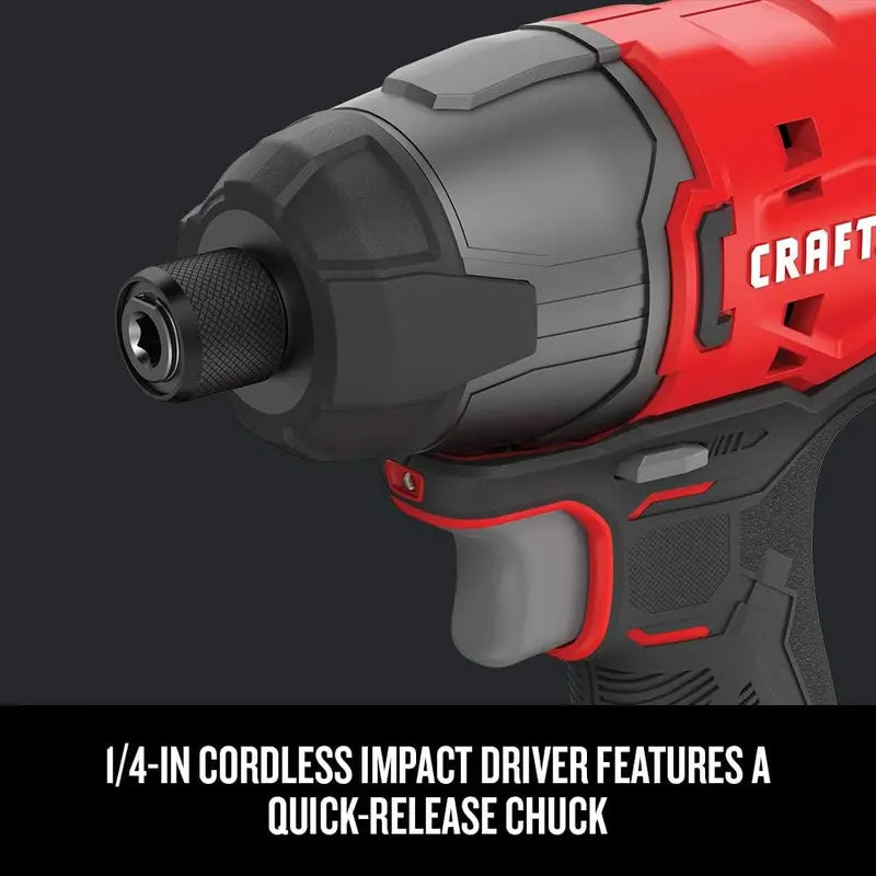 V20 MAX Dual-Tool Combo Kit â€?Cordless Drill + Impact Driver with 2 Batteries & Fast Charger (CMCK200C2AM)