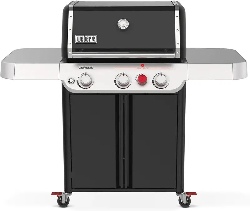 Weber Genesis E-325 Liquid Propane Grill â€?Sleek Black Finish, 3-Burner System, Premium Outdoor Cooking Performance