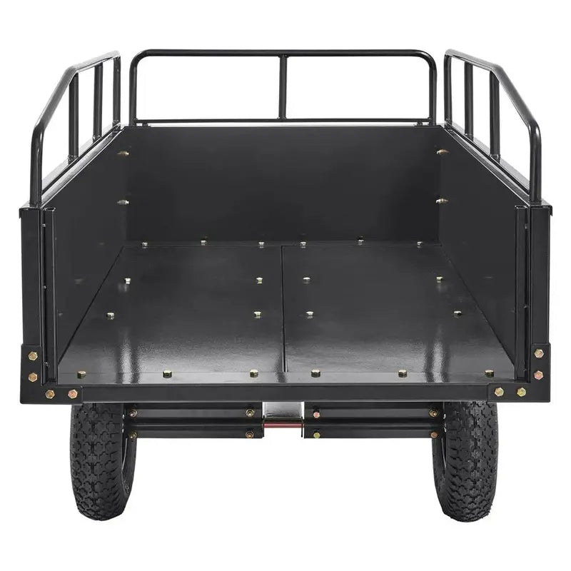 Steel ATV Utility Dump Trailer â€?750 lb Capacity, 15 cu ft, Removable Sides