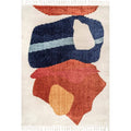 nuLOOM Beige 3 ft. x 5 ft. Ashton Shaggy Contemporary Abstract Tassel Area Rug