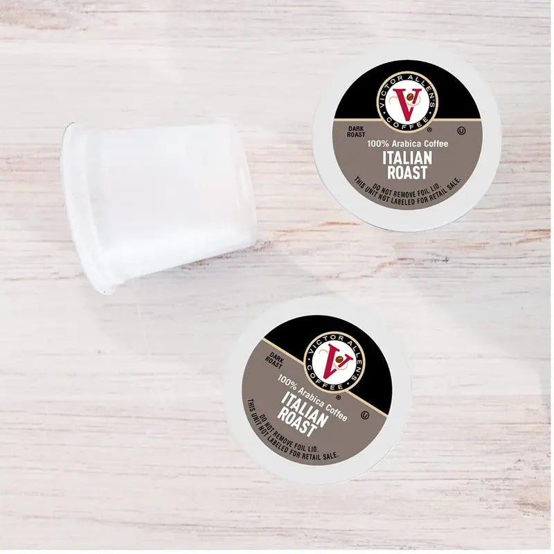 Victor Allen's Coffee Italian Roast Dark, 200 Single Serve Pods, Keurig K-Cup Compatible