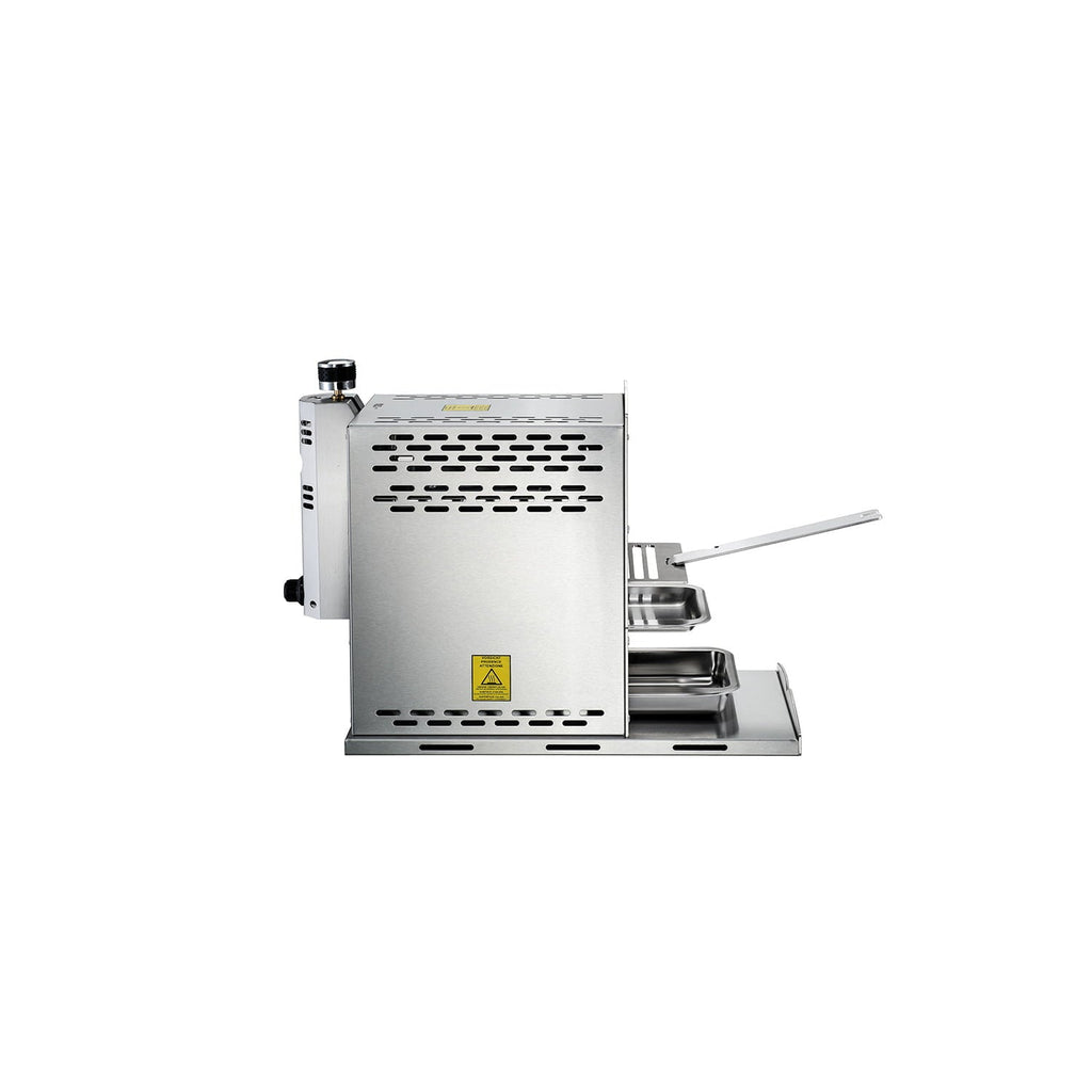 Gas Infrared Grill (Propane) Single. Vertical Cooking and Outdoor Grilling | BBQ Chicken. Steak. Fish. Vegetables | Fast. Efficient Heating Element | Stainless Steel